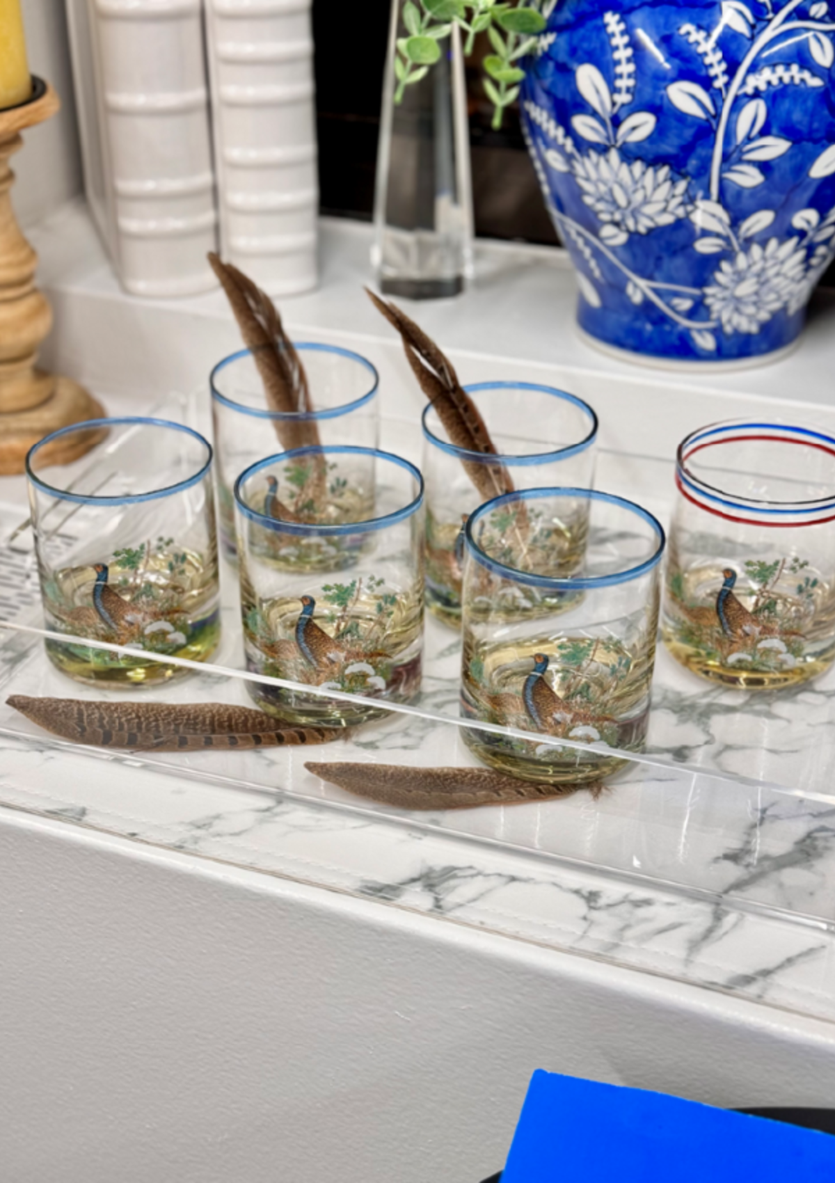 Pheasant Glasses (Set of 4)