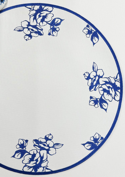 Blue flowers placemat