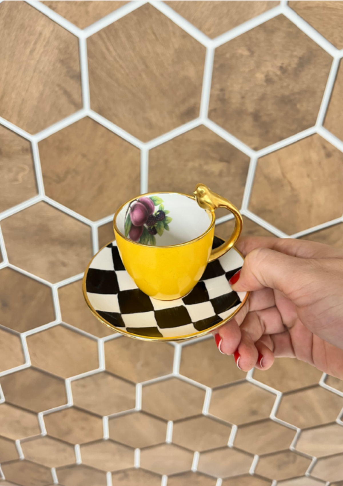 Fruits Chess Espresso Cups