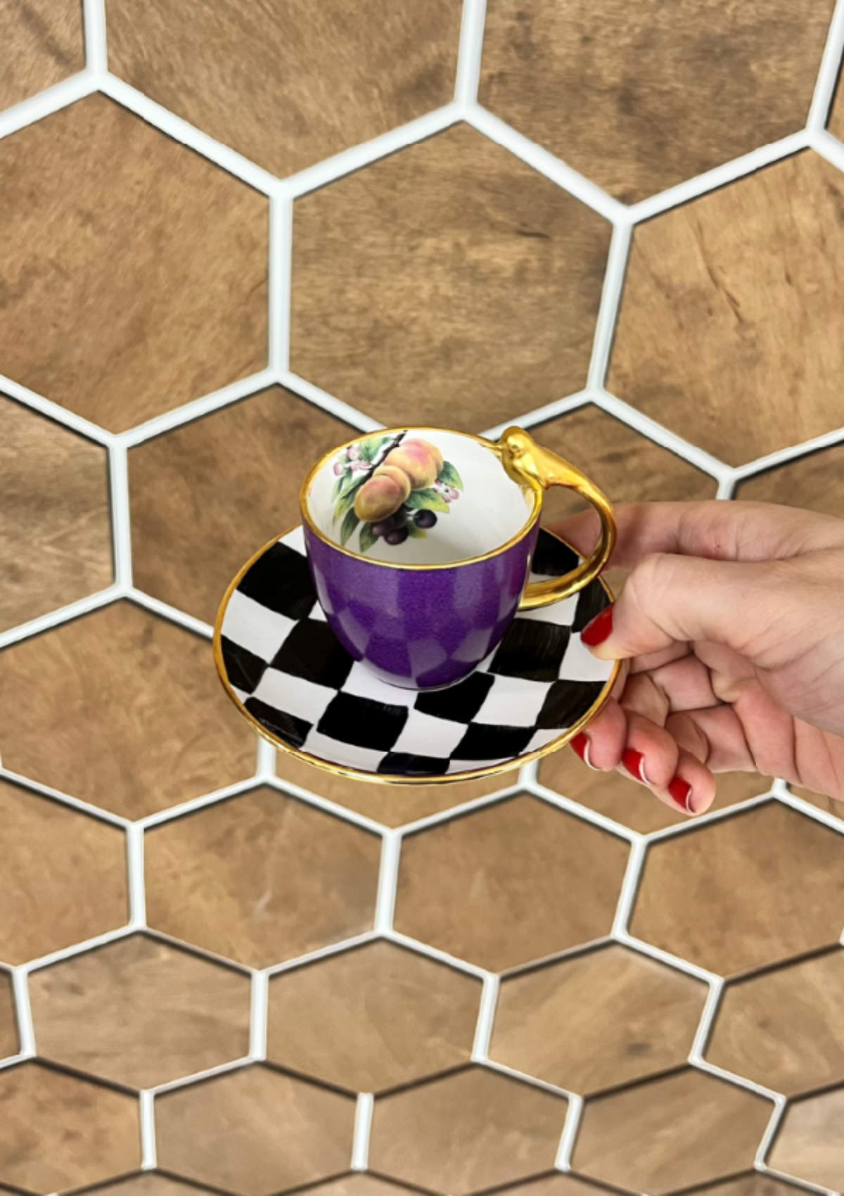 Fruits Chess Espresso Cups