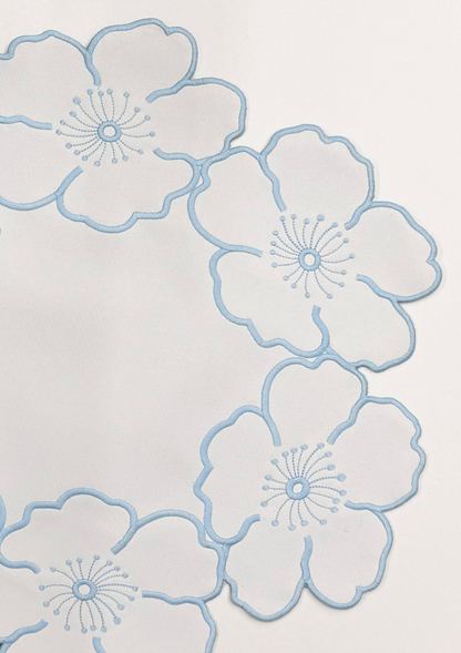 Hibiscus blue placemat