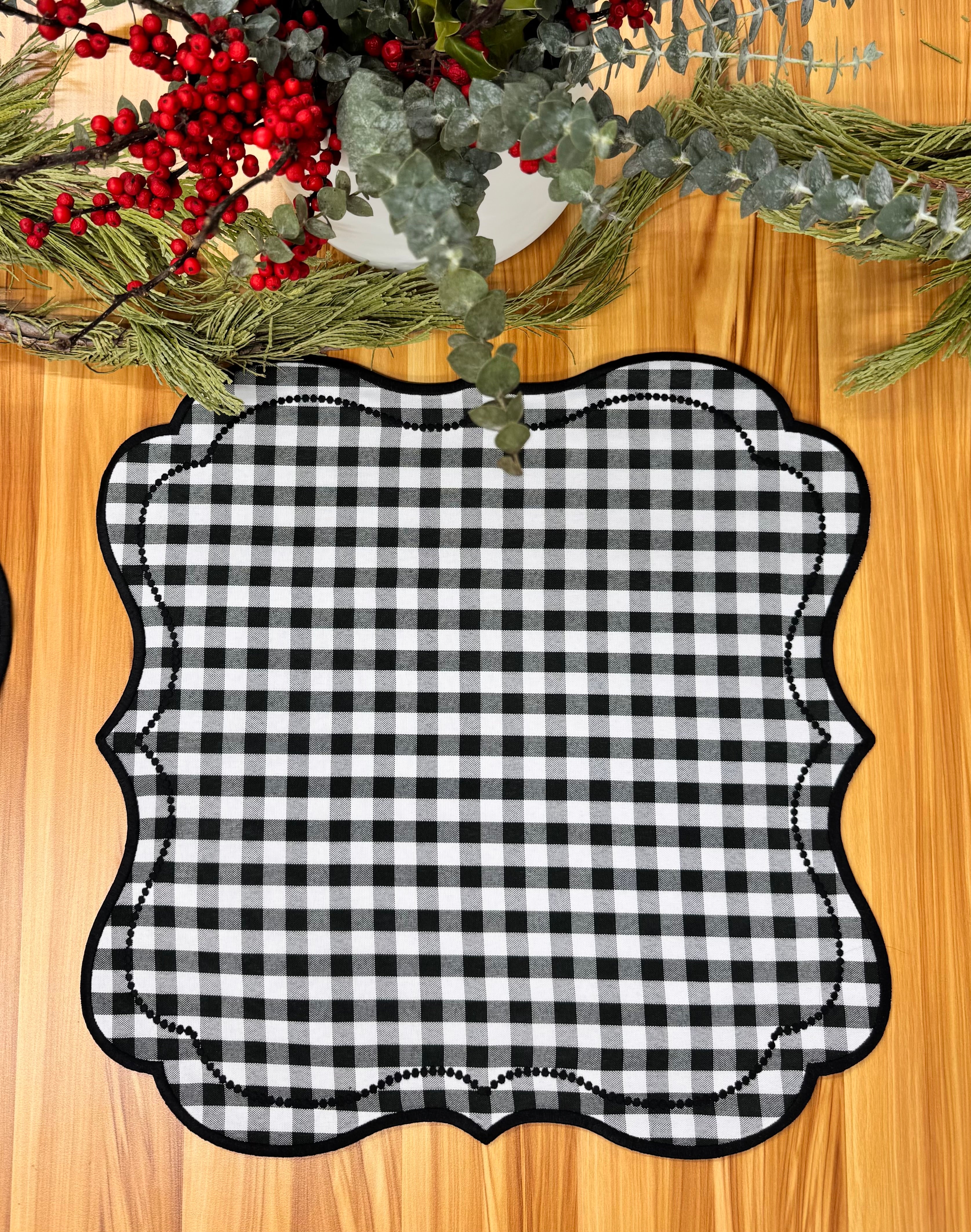 Plaid B&W Placemat