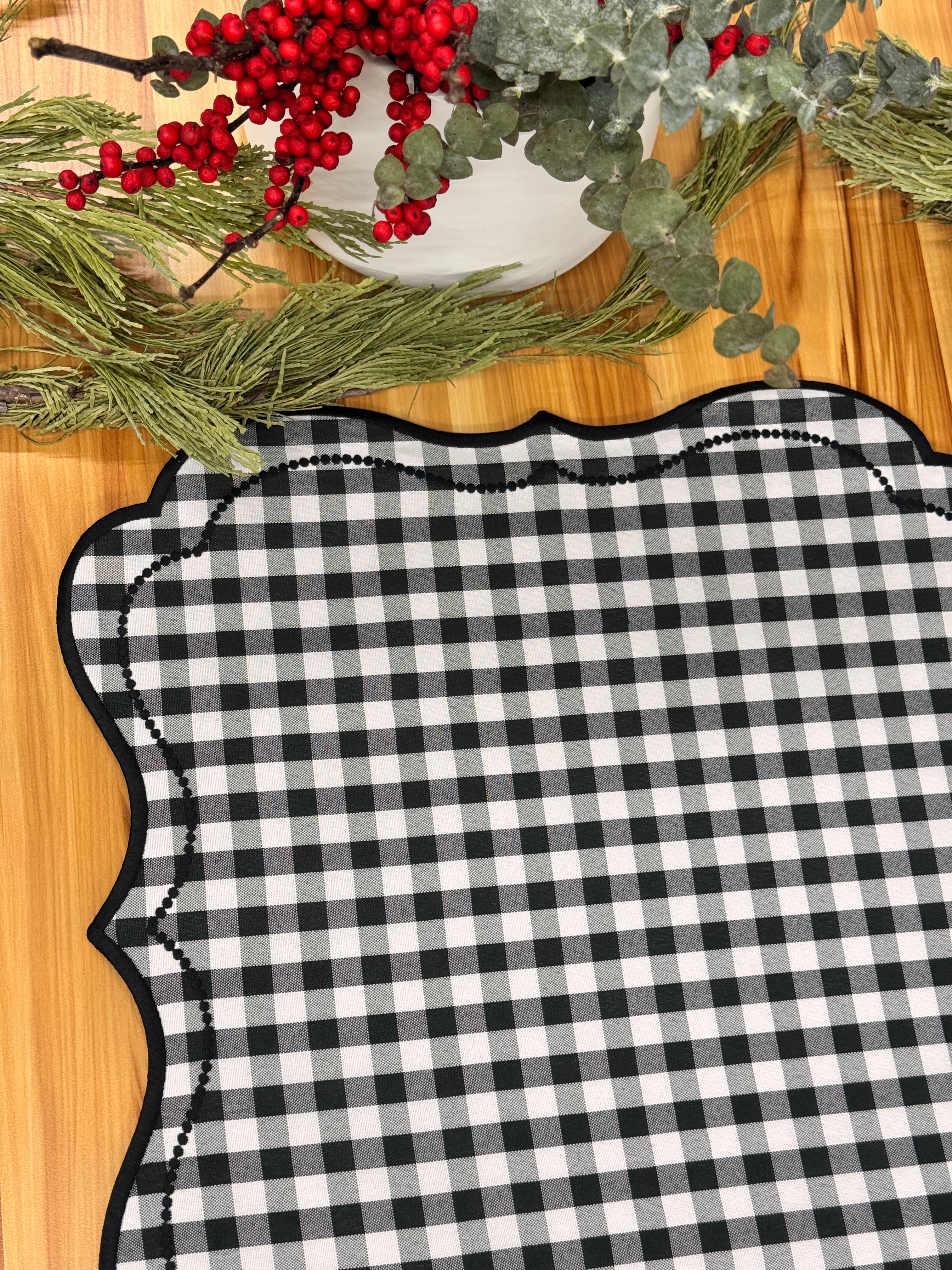 Plaid B&W Placemat