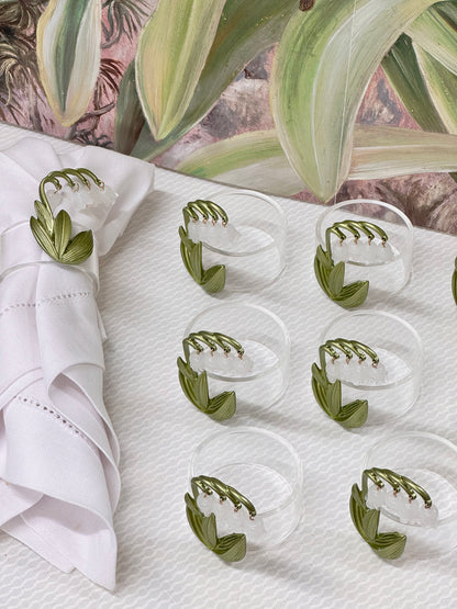 Lily Of The Valley Napkin Ring (Set of 10)