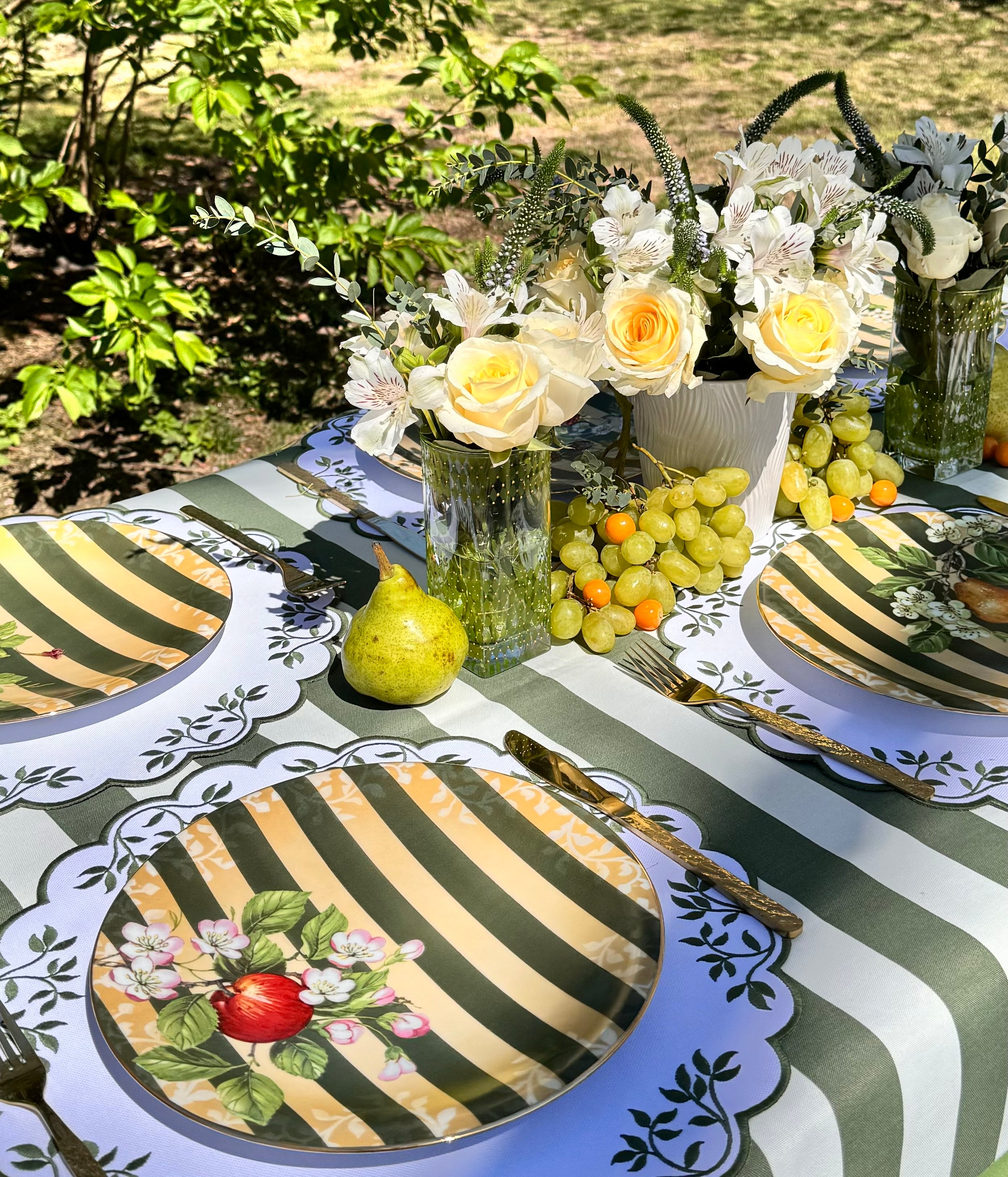 Fruit Stripes Dinner Plate