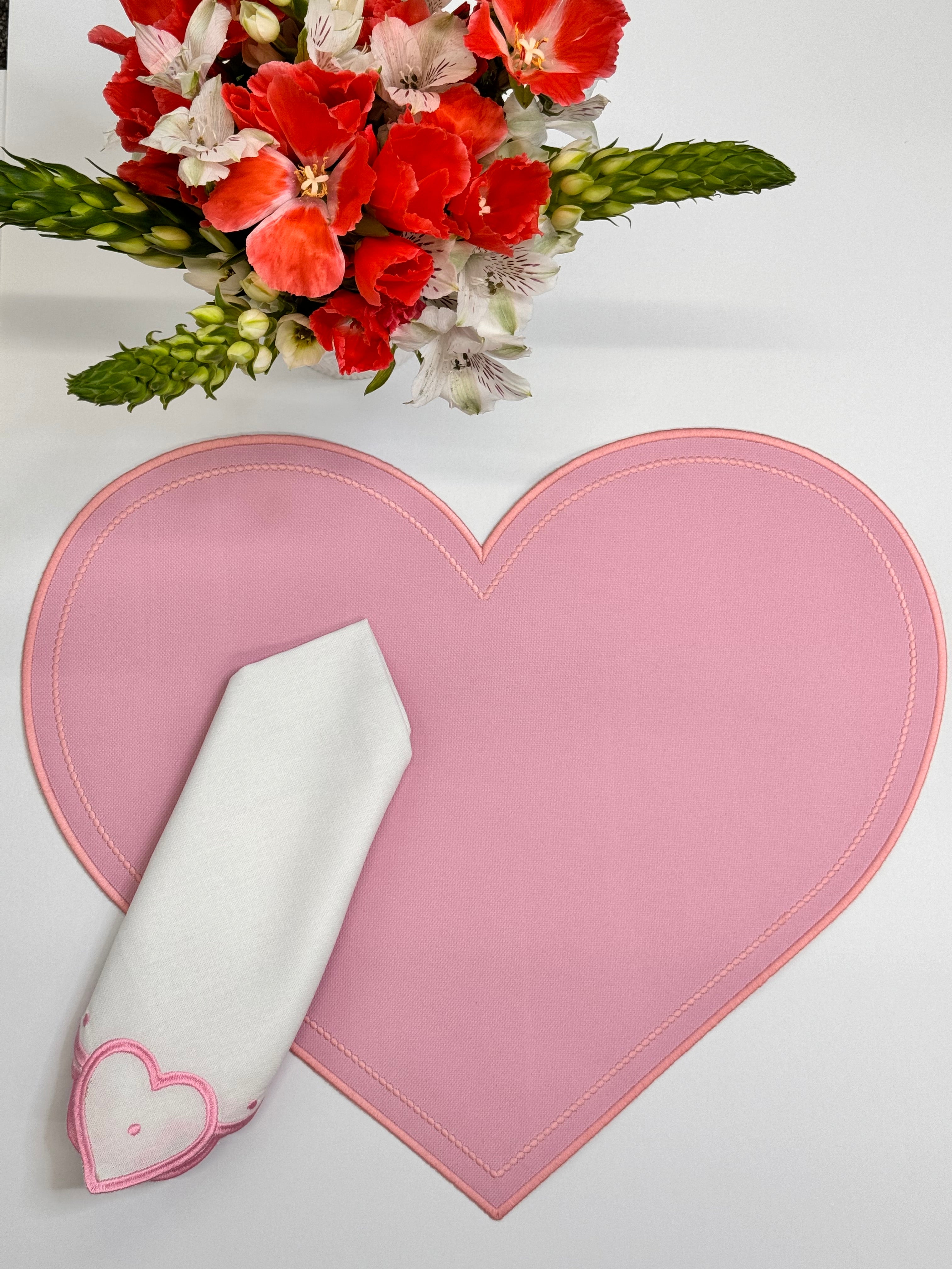 Pink Heart Placemat