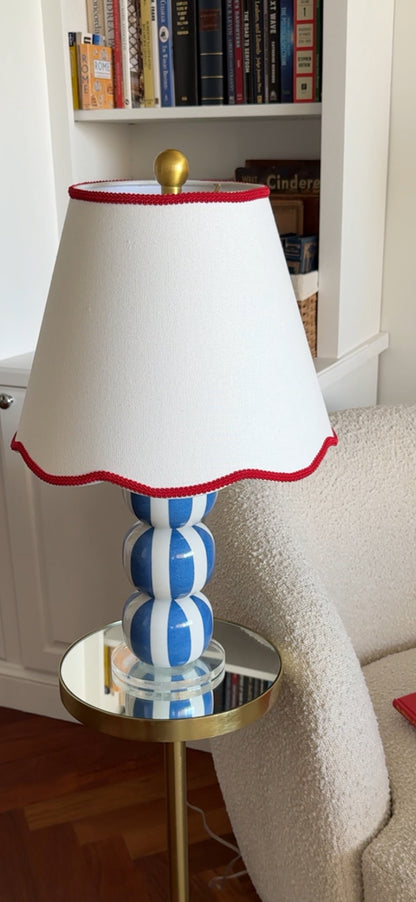 Blue Striped Lamp