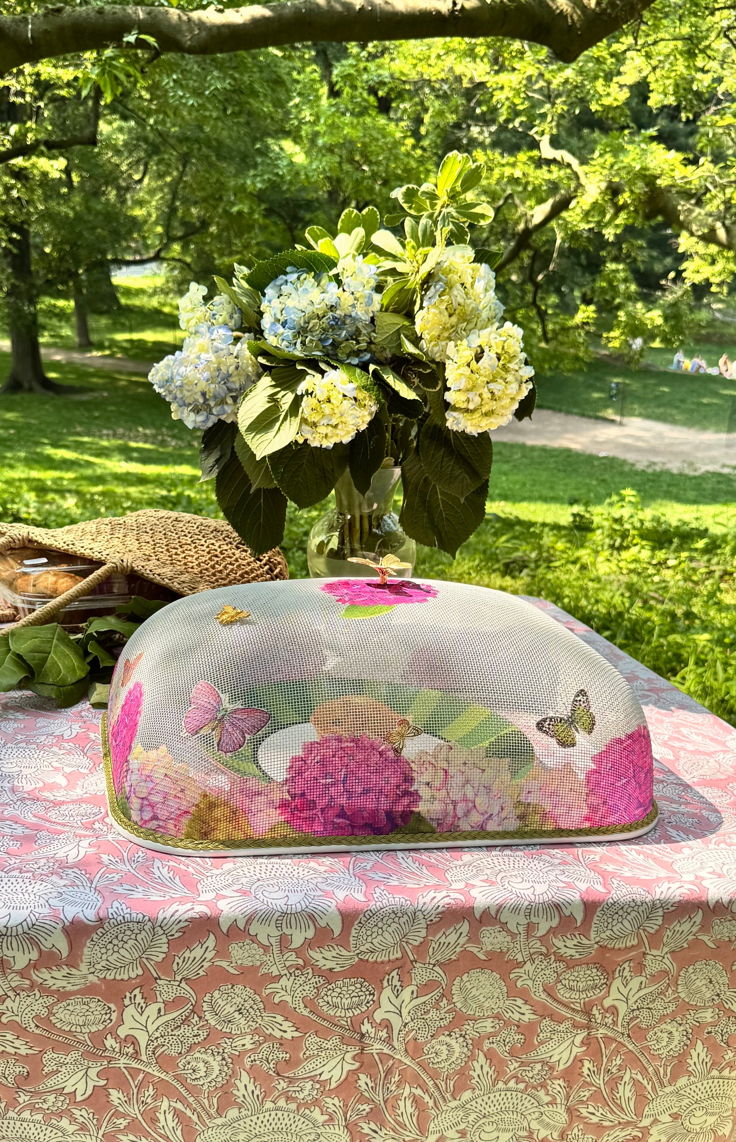 Pink Hydrangeas Dome