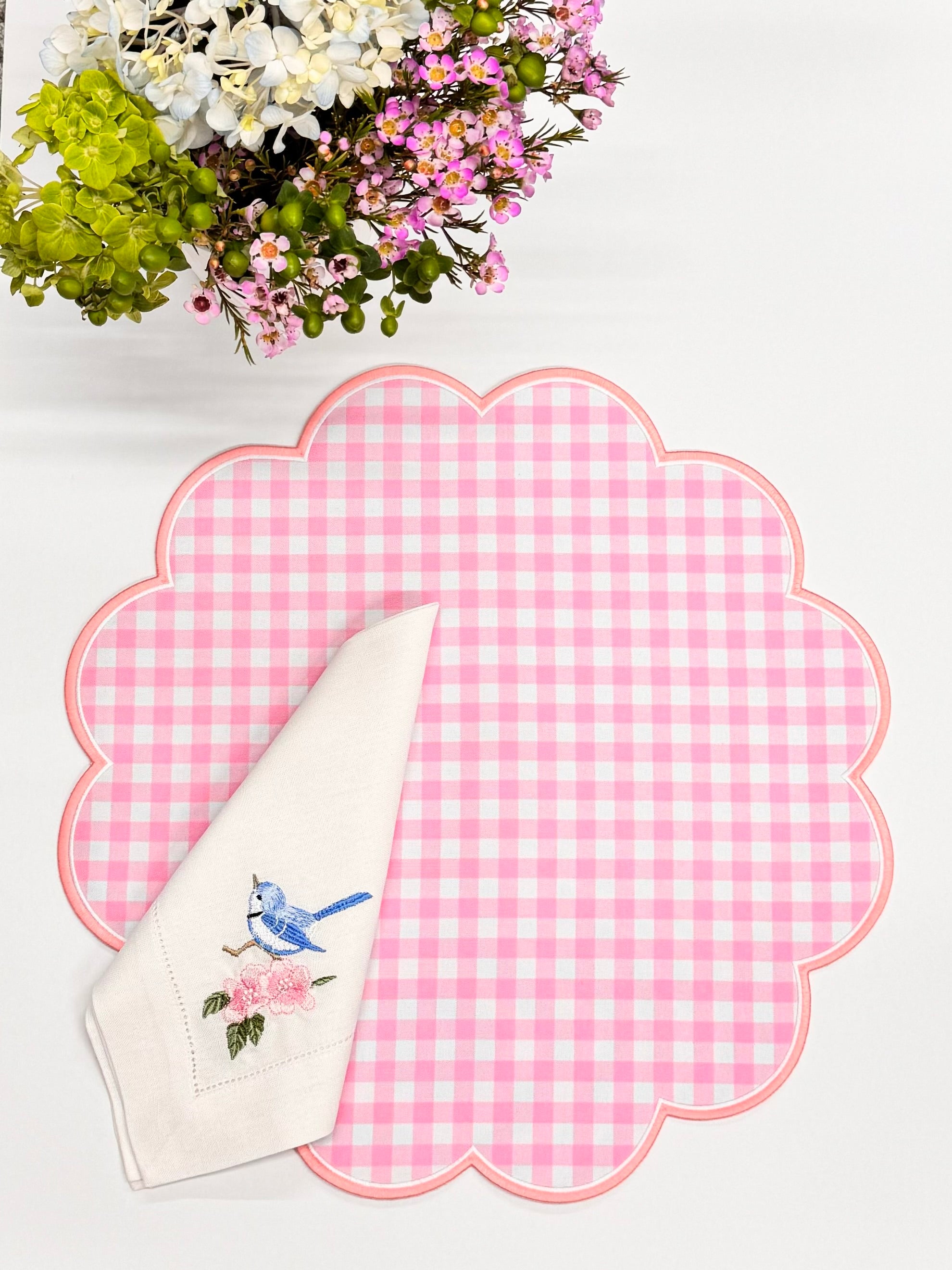 Pink Plaid Placemat