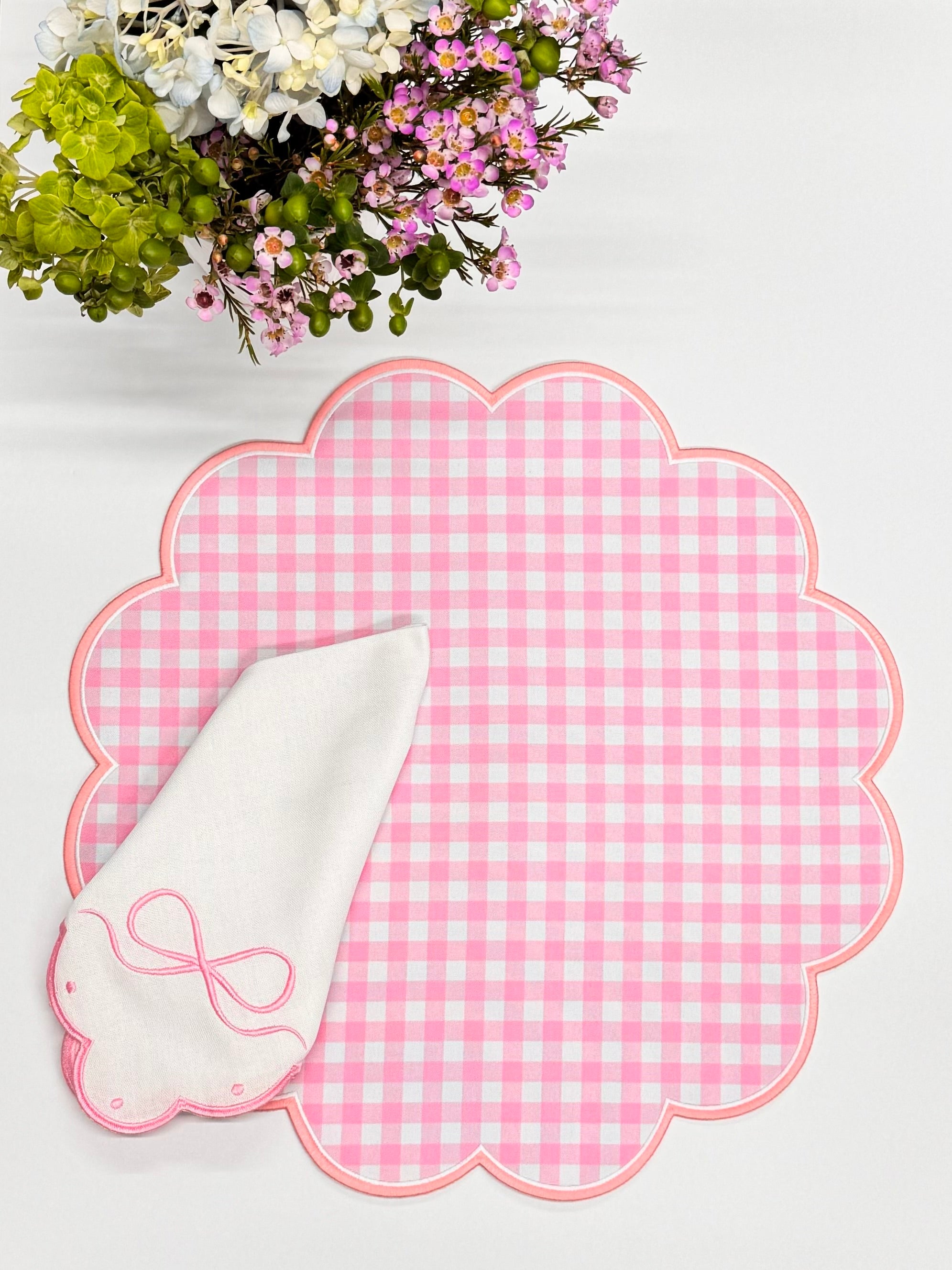 Pink Plaid Placemat