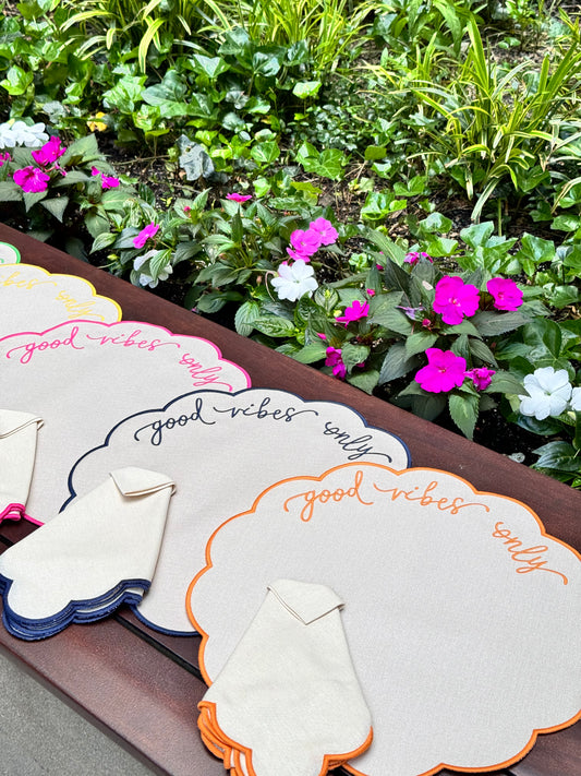 Good Vibes only Placemats (back in stock soon)