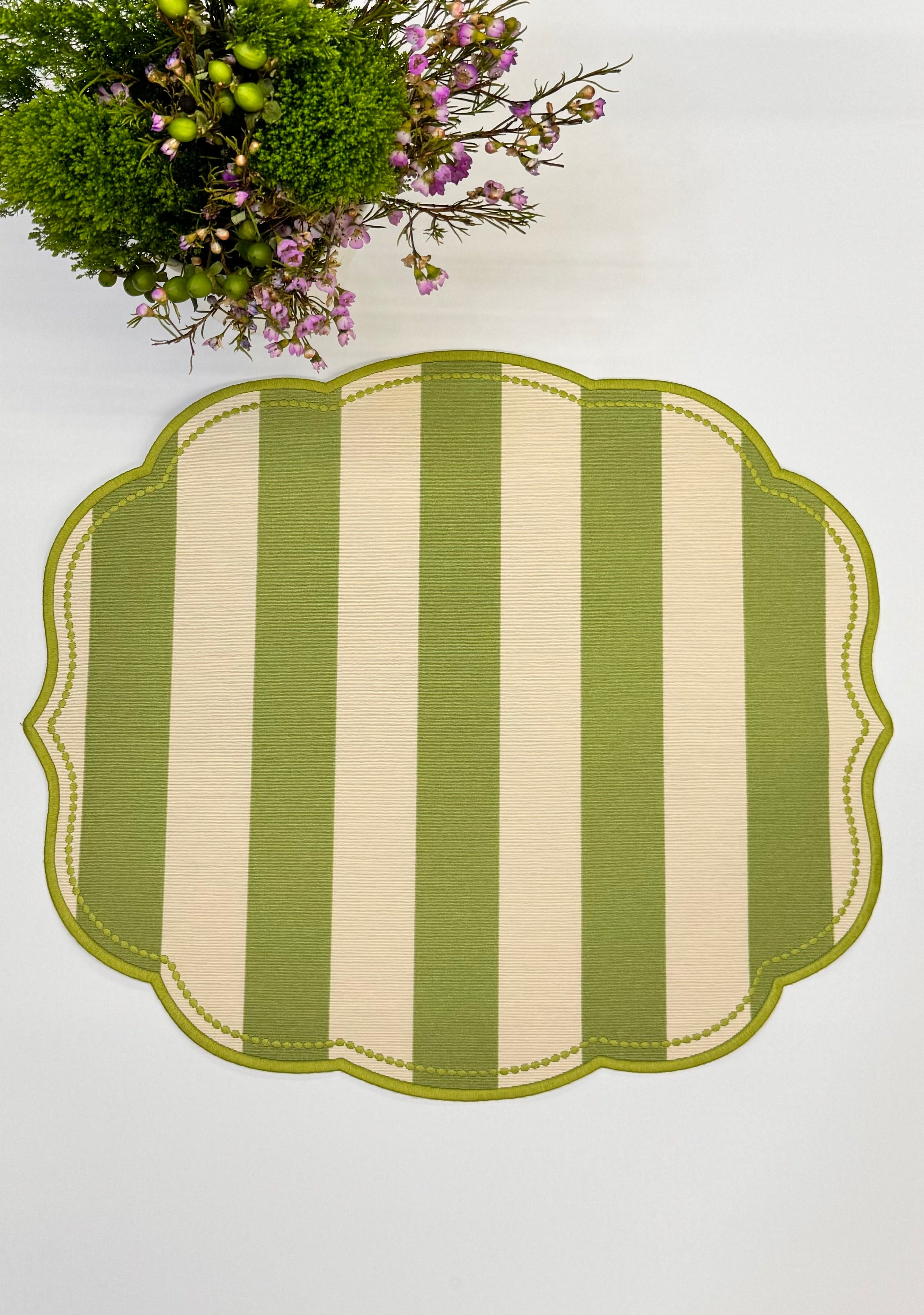 Green Stripes Placemat