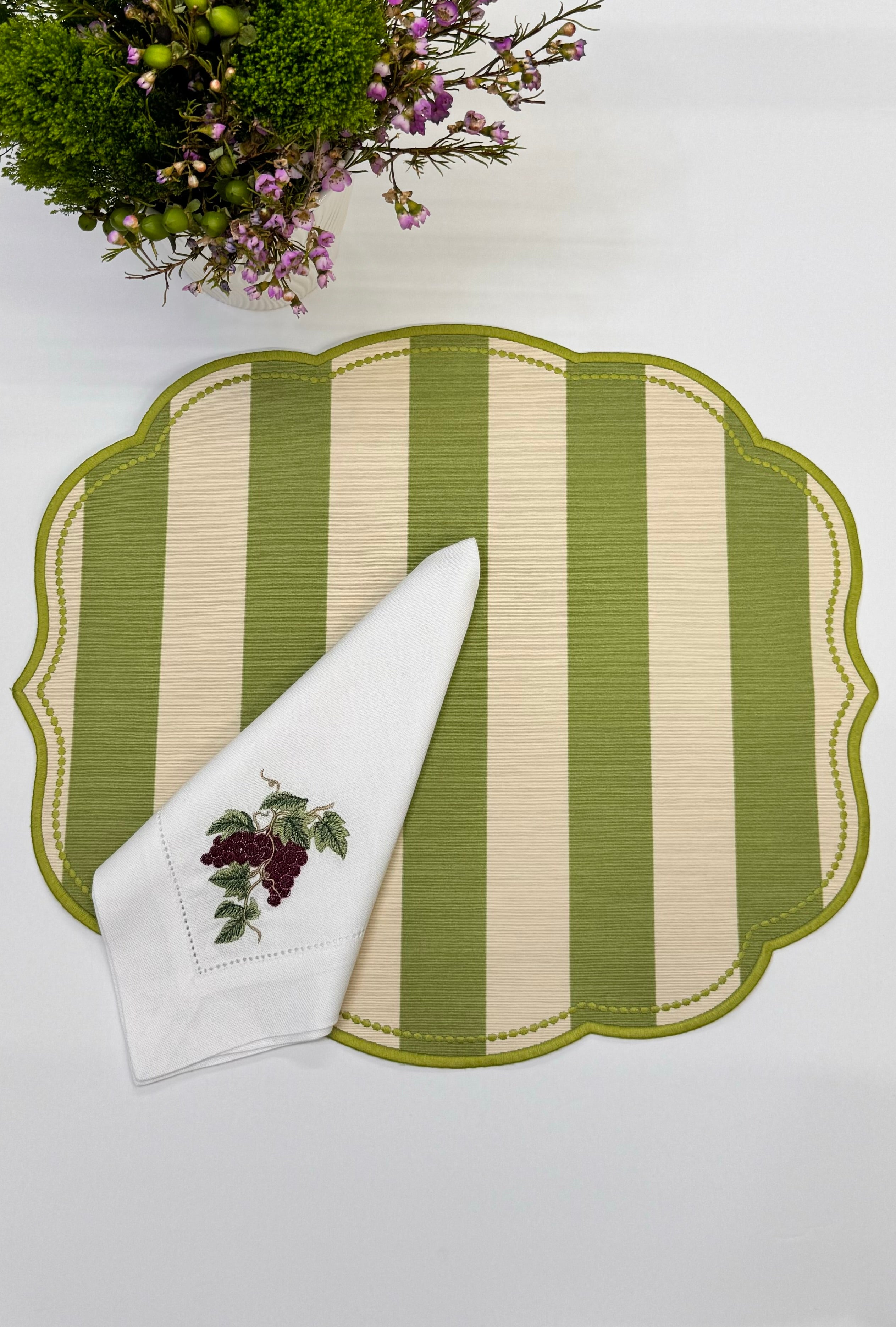 Green Stripes Placemat