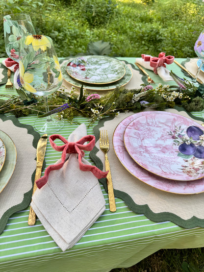 Velvet Bow Napkin Ring (Set of Two)