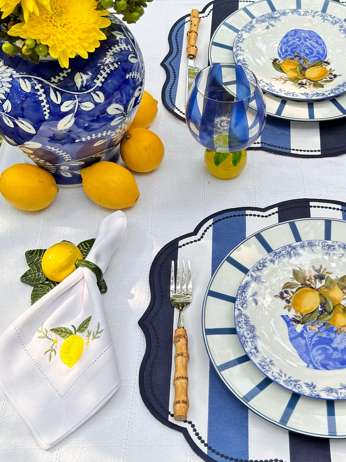 Lemon Napkin Ring (set of 2)