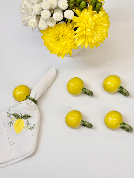 Lemon Napkin Ring (set of 2)