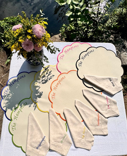 Colorful The Hamptons Placemat