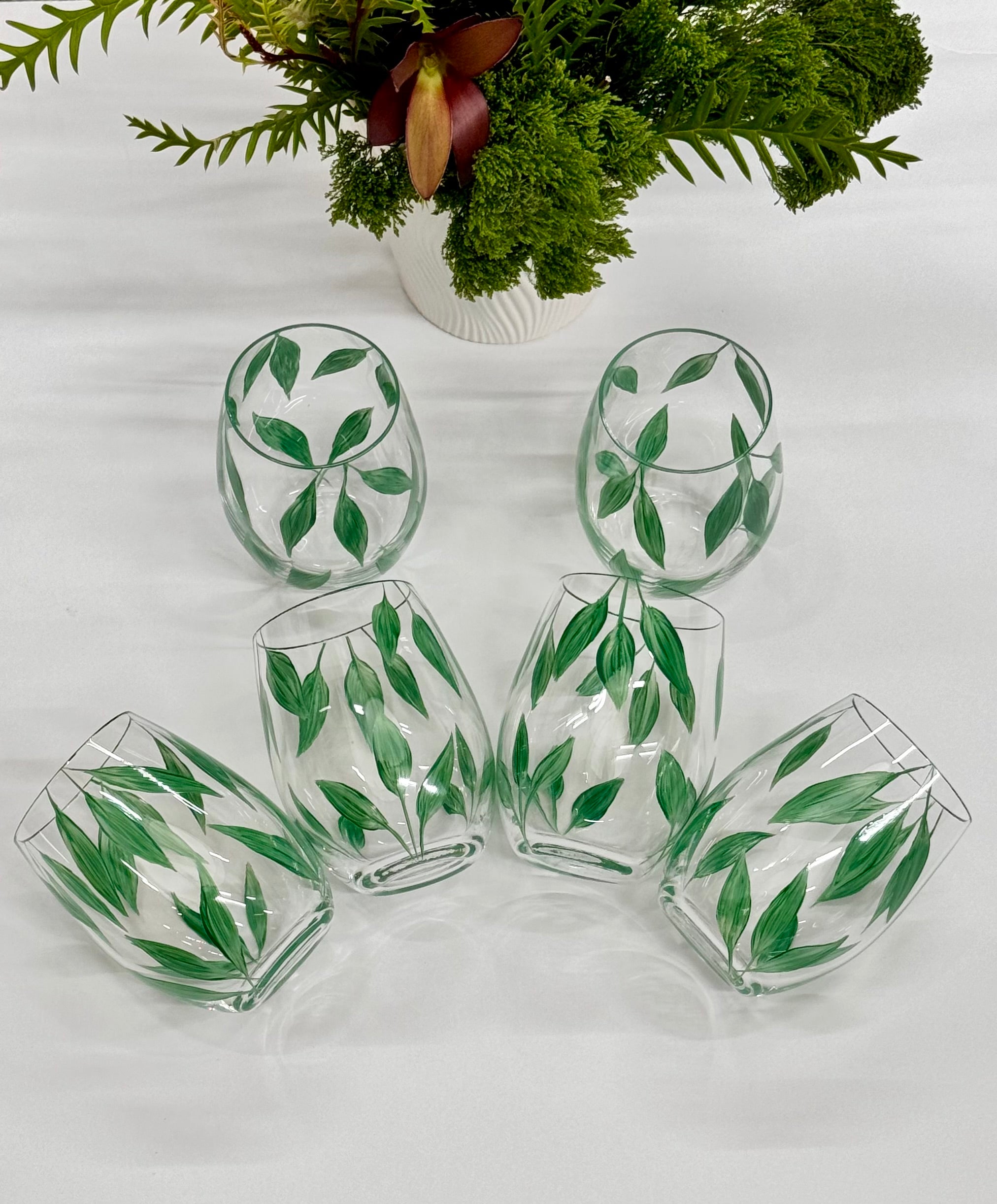 Leaves glasses (set of 2)