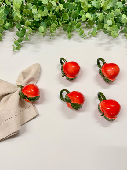 Apple Napkin Ring (set of 2)