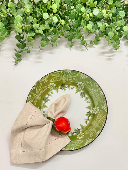Apple Napkin Ring (set of 2)