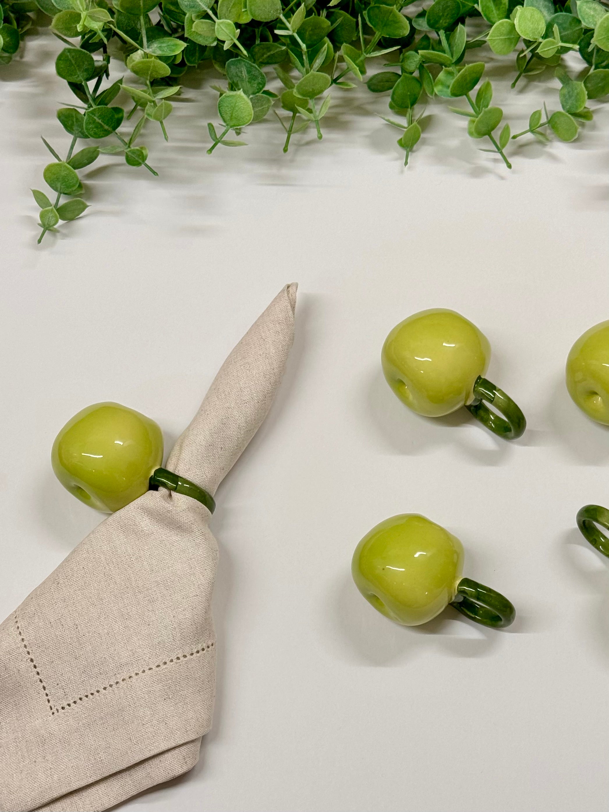 Green Apple Napkin Ring