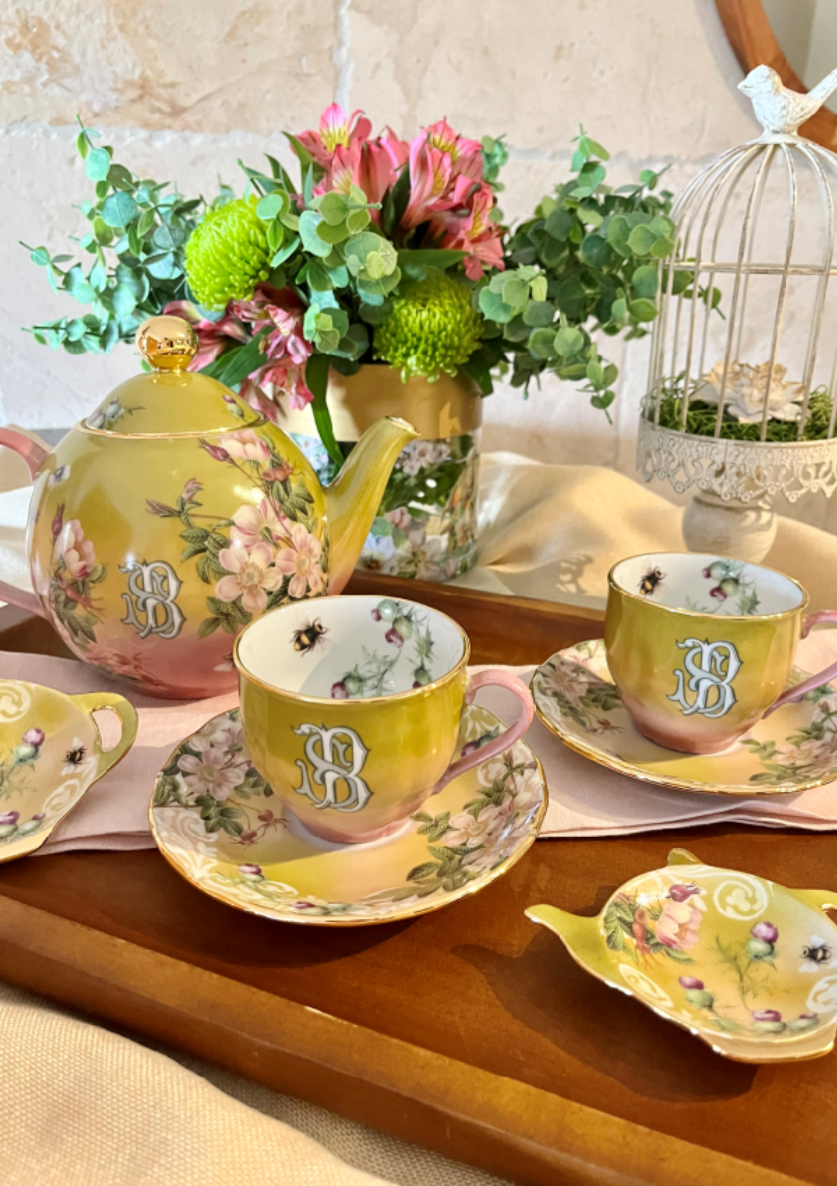 Monogram Tea Set