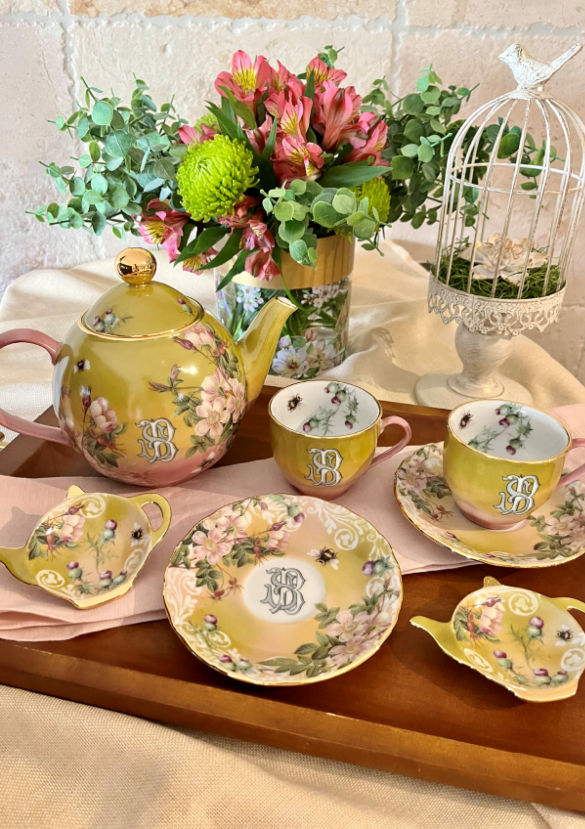 Monogram Tea Set