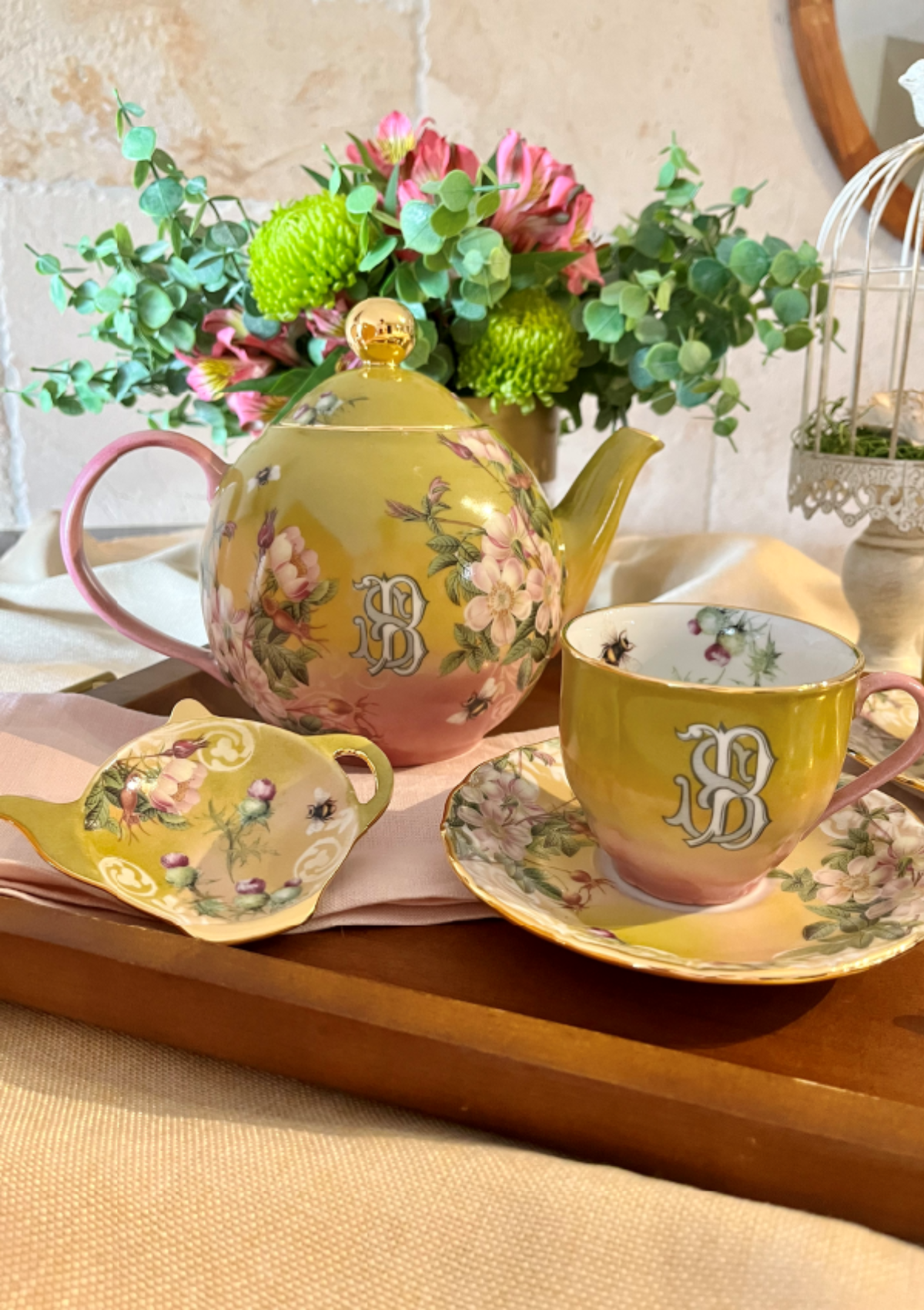 Monogram Tea Set