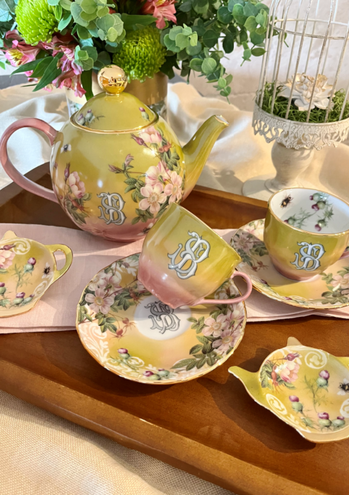 Monogram Tea Set